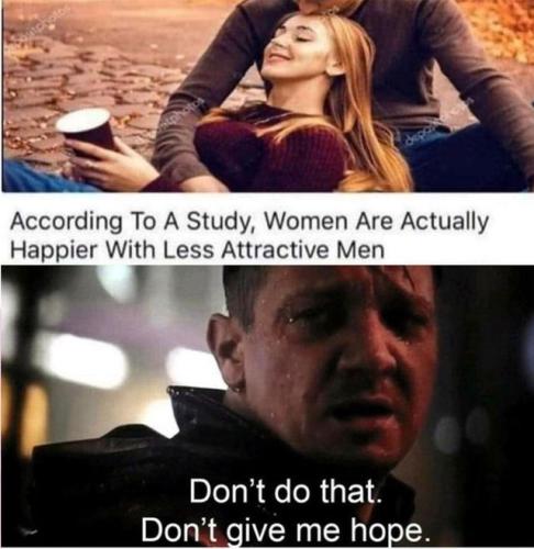 less attractive men