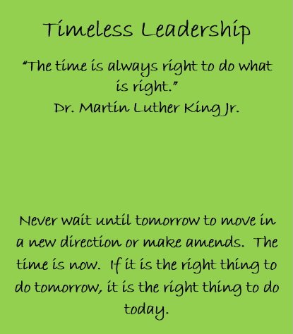 1-Leadership - The Time is Now!