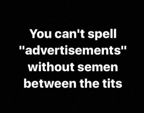 semen between the tits
