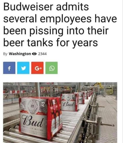 pissing in beer