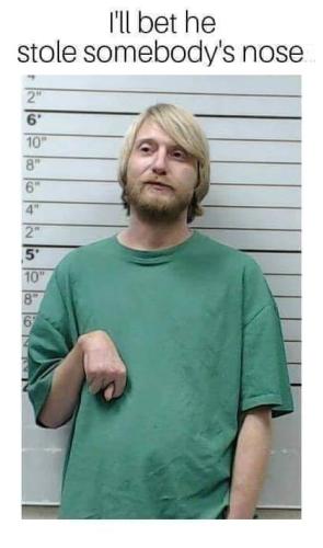 stole somebody's nose