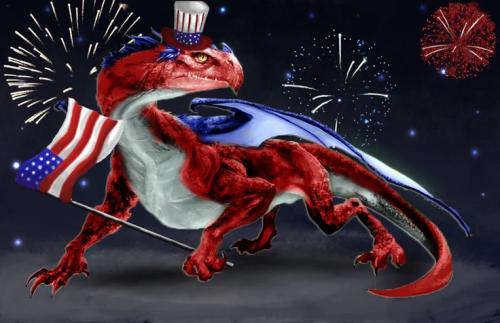 DRAGON 4TH OF JULY WALLPAPER