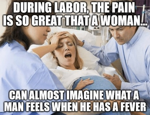 labor pain is bad