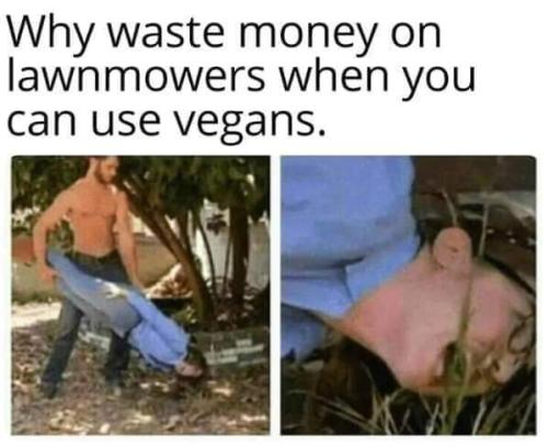 vegan mower