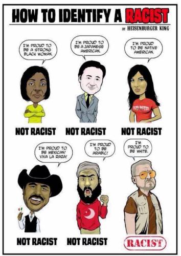 how to identify a racist