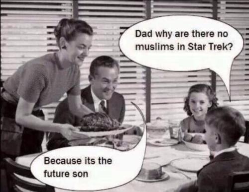 why no muslims on star trek