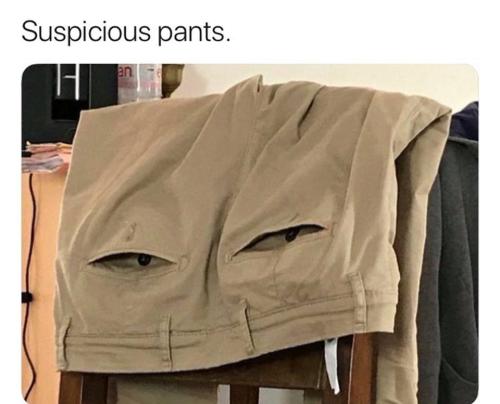 suspicious pants