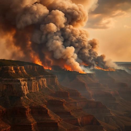 GRAND CANYON ON FIRE
