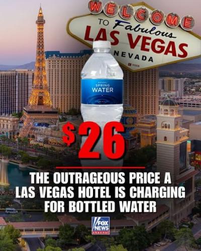 $26 Bottled Water
