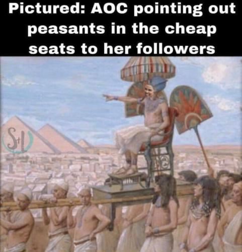 pointing out the peasants