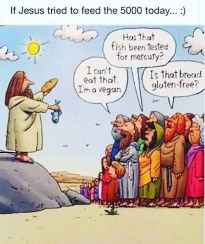 jesus feeding the masses