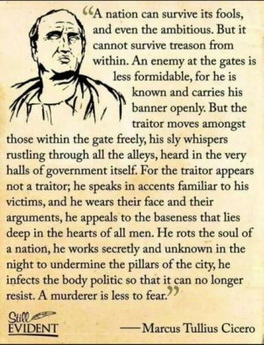 Cicero Explains Treason