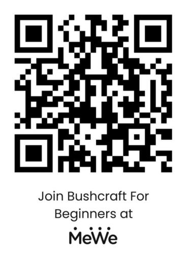 Bushcraft for Beginners MeWe QR Code
