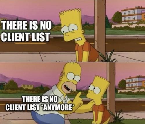 no list