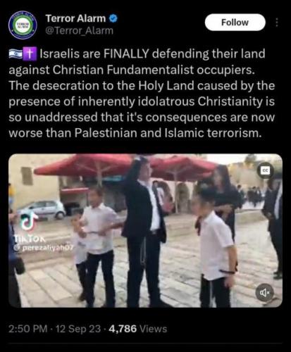 israelis-antichristian