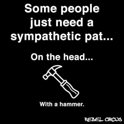 sympathetic pat on the head