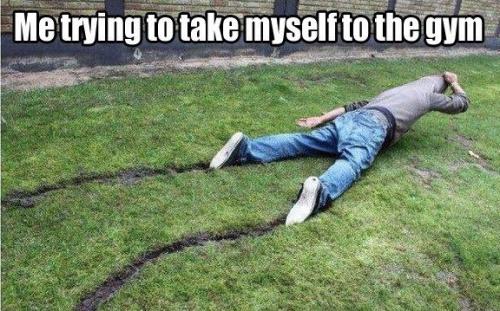 trying to take myself to the gym