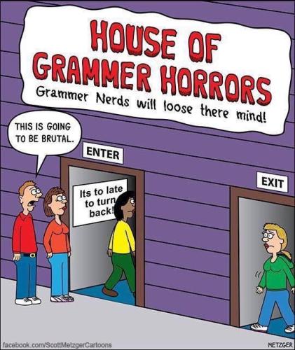 house of grammar horrors