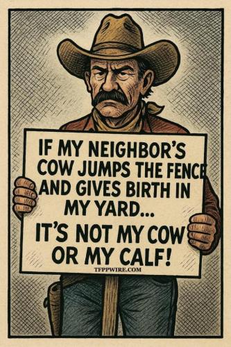 neighbors cow