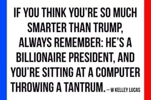 think you're smarter than trump