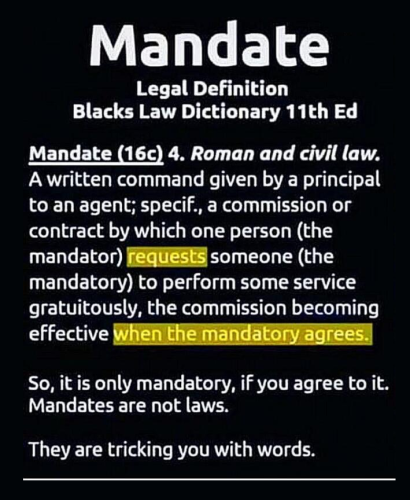 Mandate Defined