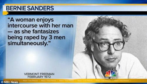 sanders - women fantasize about rape