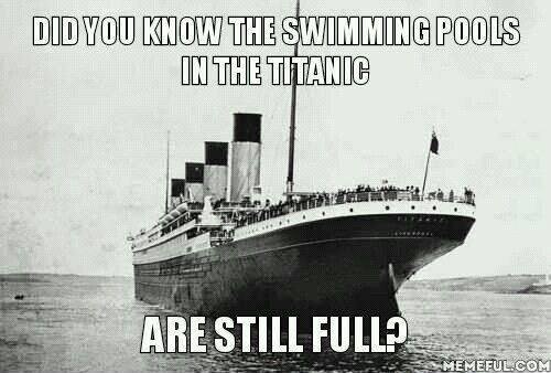 titanic pools still full