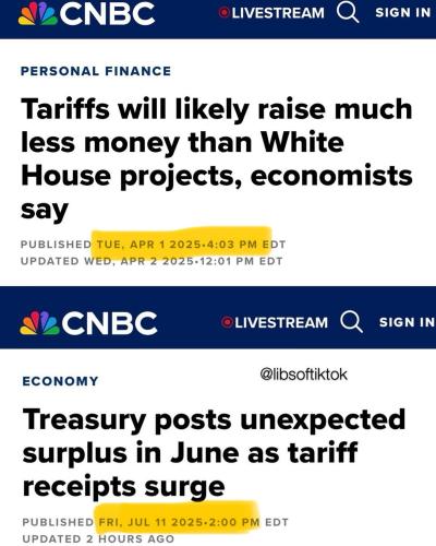 tariff revenue