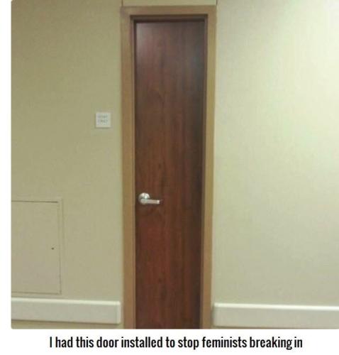 stop feminists breaking in