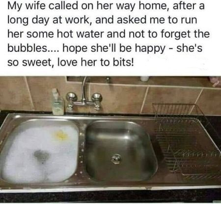 hot water with bubbles