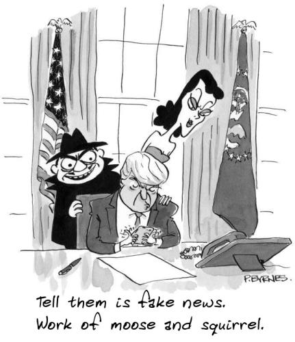 tell them is fake news