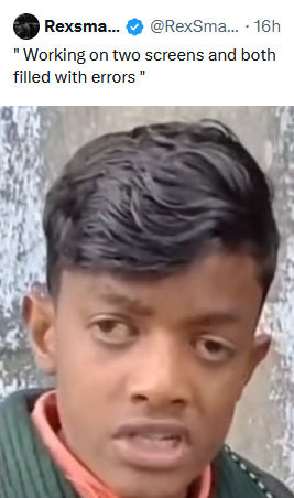 working on two screens