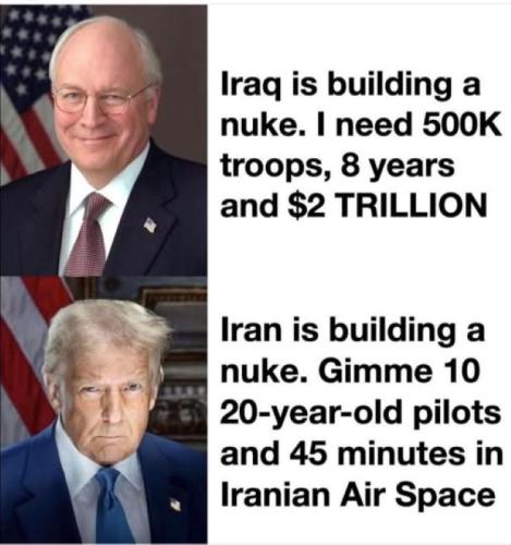 Cheney vs Trump