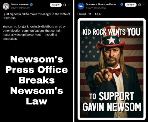 newsom is a criminal