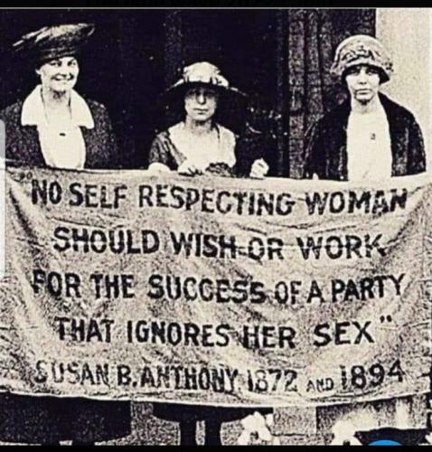 SUSAN B ANTHONY NO SELF RESPECTING WOMAN