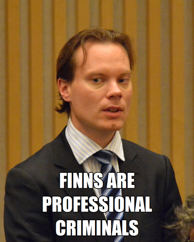 Finns are professional criminals