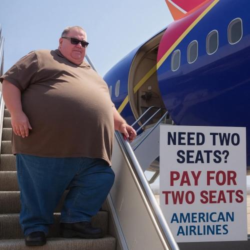 Good. I sat next to one like this.  He took half of my seat crushing me