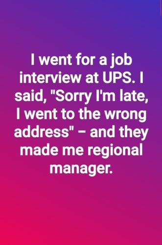 UPS interview