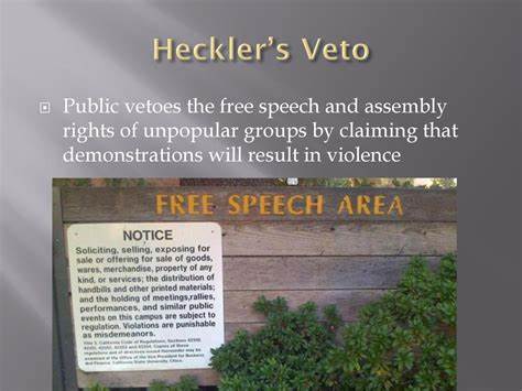 HECKLERS VETO 6