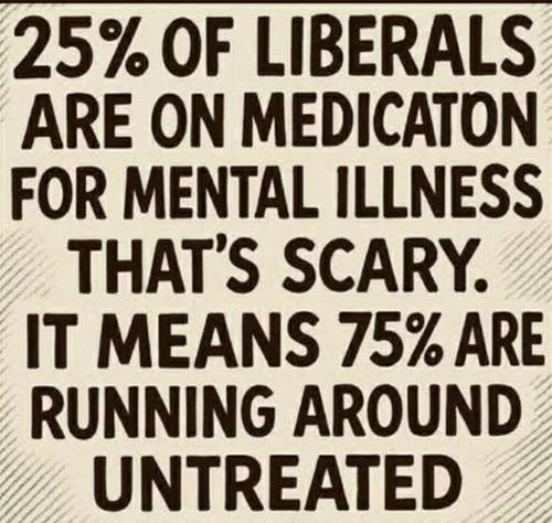 25% of liberals