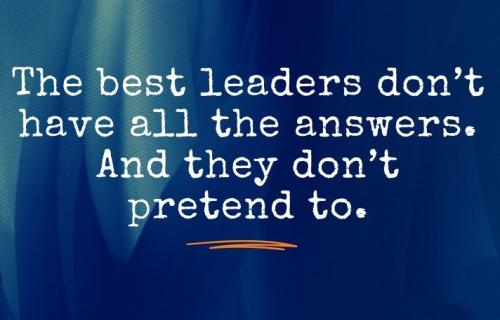 1-Leaders Don't Have ALL the Answers