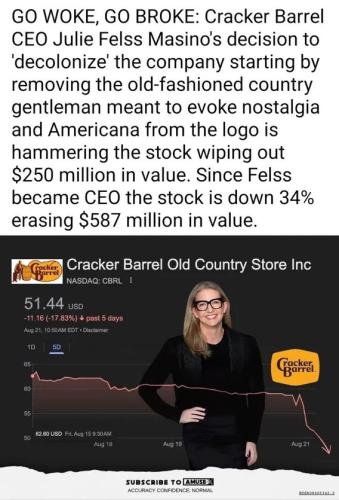 CRACKER BARREL BROKE