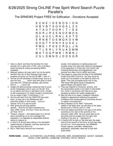 8282025StrongOnLINEFreeSpiritWordSearchPuzzleParallels