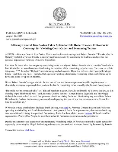 Beto is going to jail Ken Paxton tweet