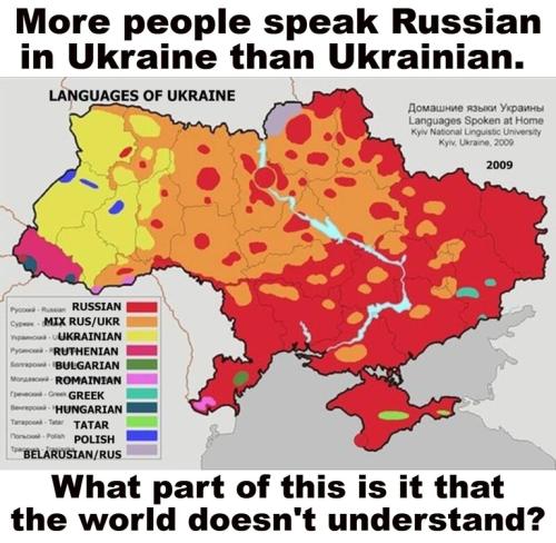 More people speak Russian in Ukraine than Ukrainian.768px