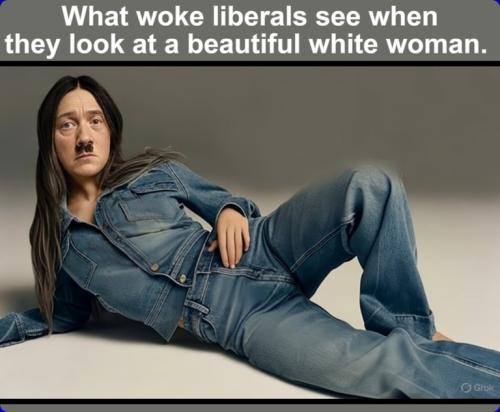 What woke liberals see when they look at a beautiful white woman.768px