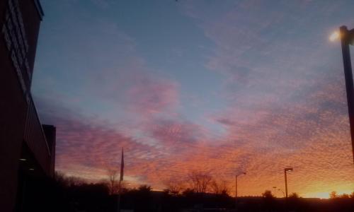 Sunrise at the breakfast place