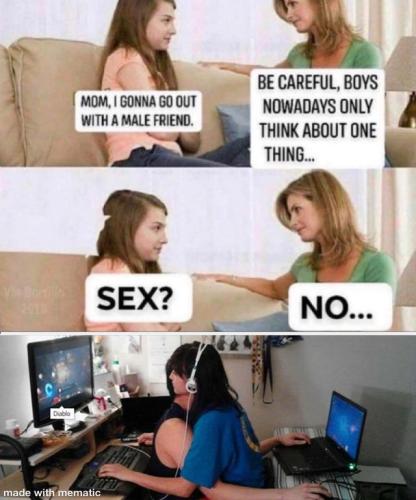 only think about one thing