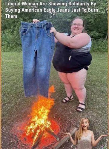 liberal-women-burning-american-eagle