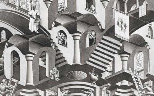 MC Escher Convex and Concave